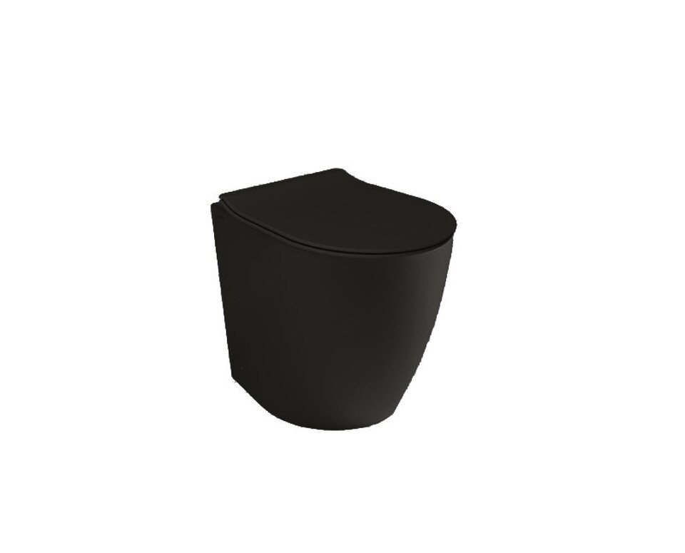 Фото №6  Унитаз 40374R Althea Cover Rimless Plus+Ton унитаз приставной 52x36  Матовый черный Plus-Ton®