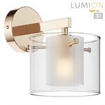 Превью фото №1  LUMION 6587/1W MODERNI LN26 133 золото/прозрачный, металл/стекло Бра E14 1*40W 220V VERDI