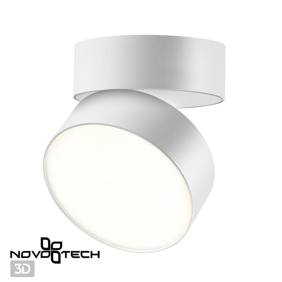 Фото №7  NOVOTECH 358749 OVER NT21 355 белый Светильник накладной светодиодный IP20 LED 24W 4000K 2100Лм 100-265V PROMETA