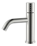 Превью фото №1  Boheme Смеситель STICK для умыв. низ. Nikel Brush низкий с ручкой DIAMOND