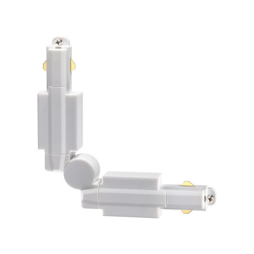 Фото №1  NOVOTECH 135020 PORT NT19 073 белый Гибкий соединитель с токопроводом для однофазного трехжильного шинопровода IP20 220V