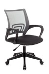 Превью фото №2  Кресло Кресло офисное TopChairs ST-Basic сетка/ткань темно-серый