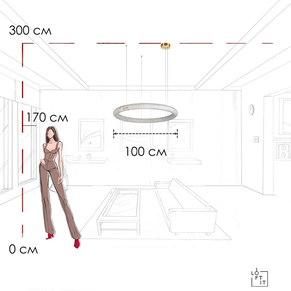 Фото №11  Подвесной светильник 10407/1000 Подвесной светильник LOFT IT Oslo