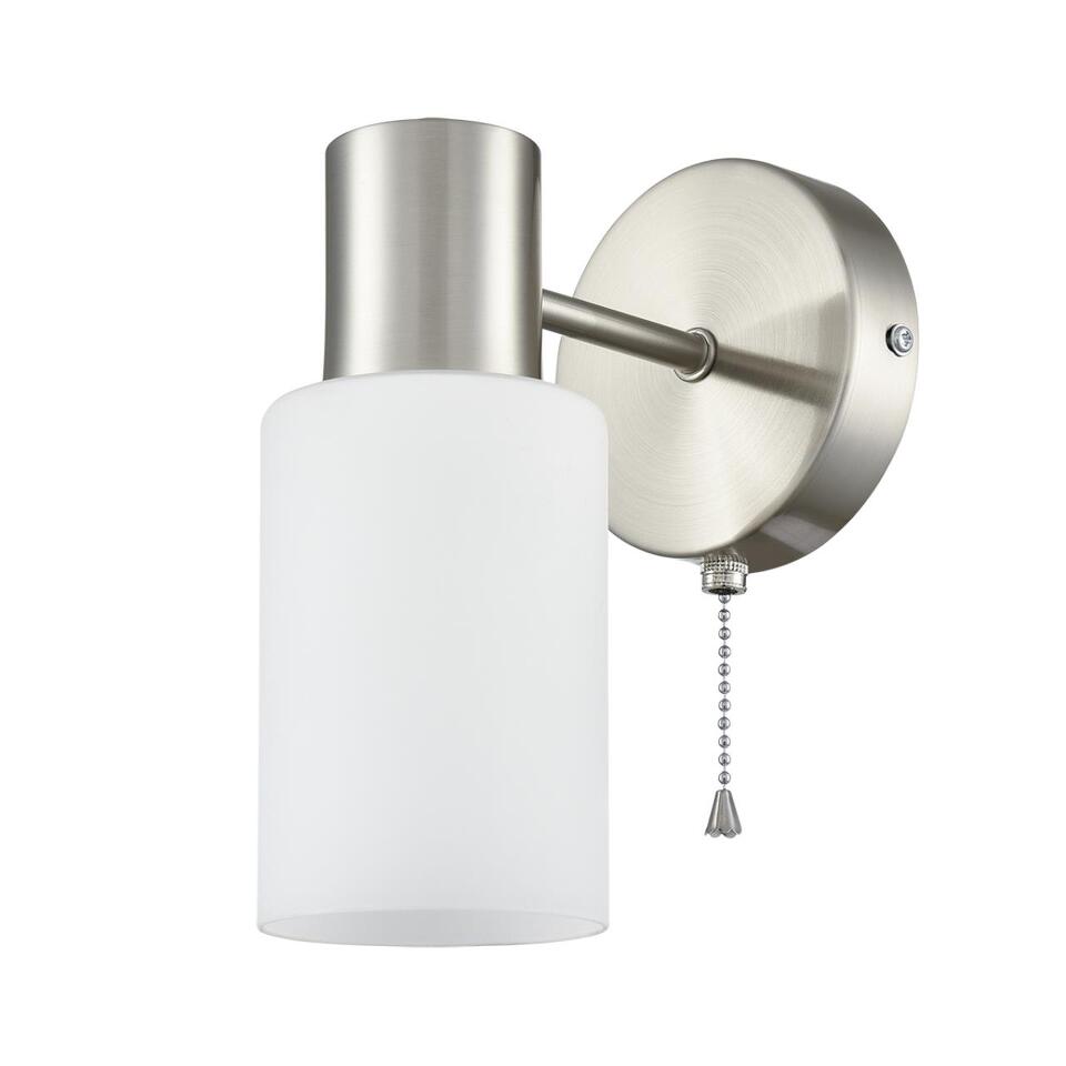 Фото №8  LUMION 8099/1W COMFI LN26 105 никель/белый металл/стекло Бра Е14 1*40W 220V MAVE