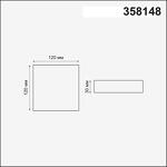 Превью фото №2  NOVOTECH 358148 SPOT NT19 501 белый Встраиваемый светильник IP20 LED 4000K 12W 85 - 265V MON
