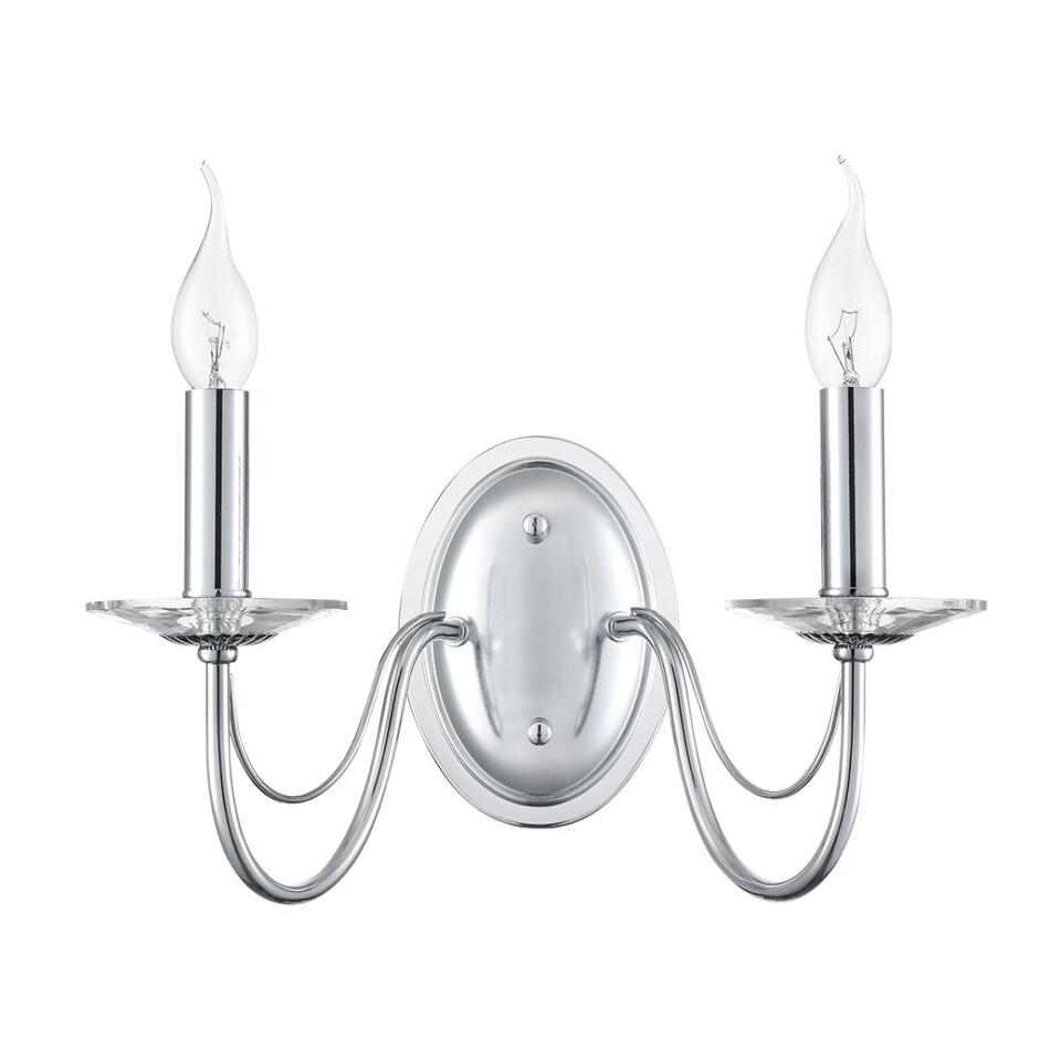 Фото №9  LUMION 8034/2W CLASSI LN26 000 металл/стекло, хром/прозрачный Бра E14 2*40W 220V INCANTO