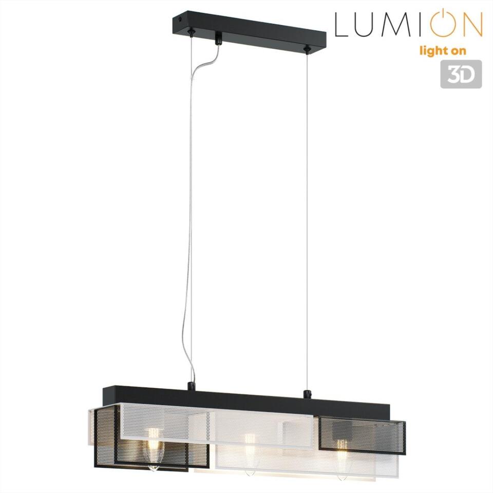 Фото №8  Подвесной светильник LUMION 8004/3A MODERNI LN26 313 черный/белый,, черный металл/металл Подвесной светильник Е14 3*40W 220V DANA