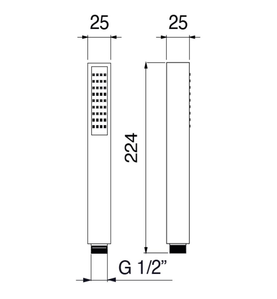 Фото №3  9911C6XX Palazzani душевая лейка из латуни Матовый никель, HRP 37