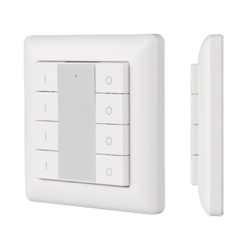 Фото №1  Arlight Панель Knob SR-KN9550K8-UP White (KNX, DIM) ( IP20 Пластик, 3 года)
