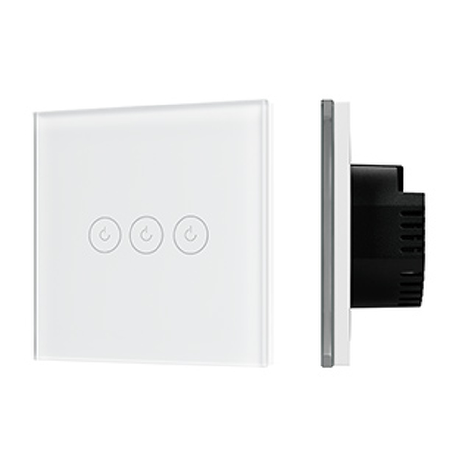 Фото №1  Arlight Выключатель сенсорный SWT-OMALI-S03-ZB-WH (250V, 10A, Zigbee) ( Стекло)