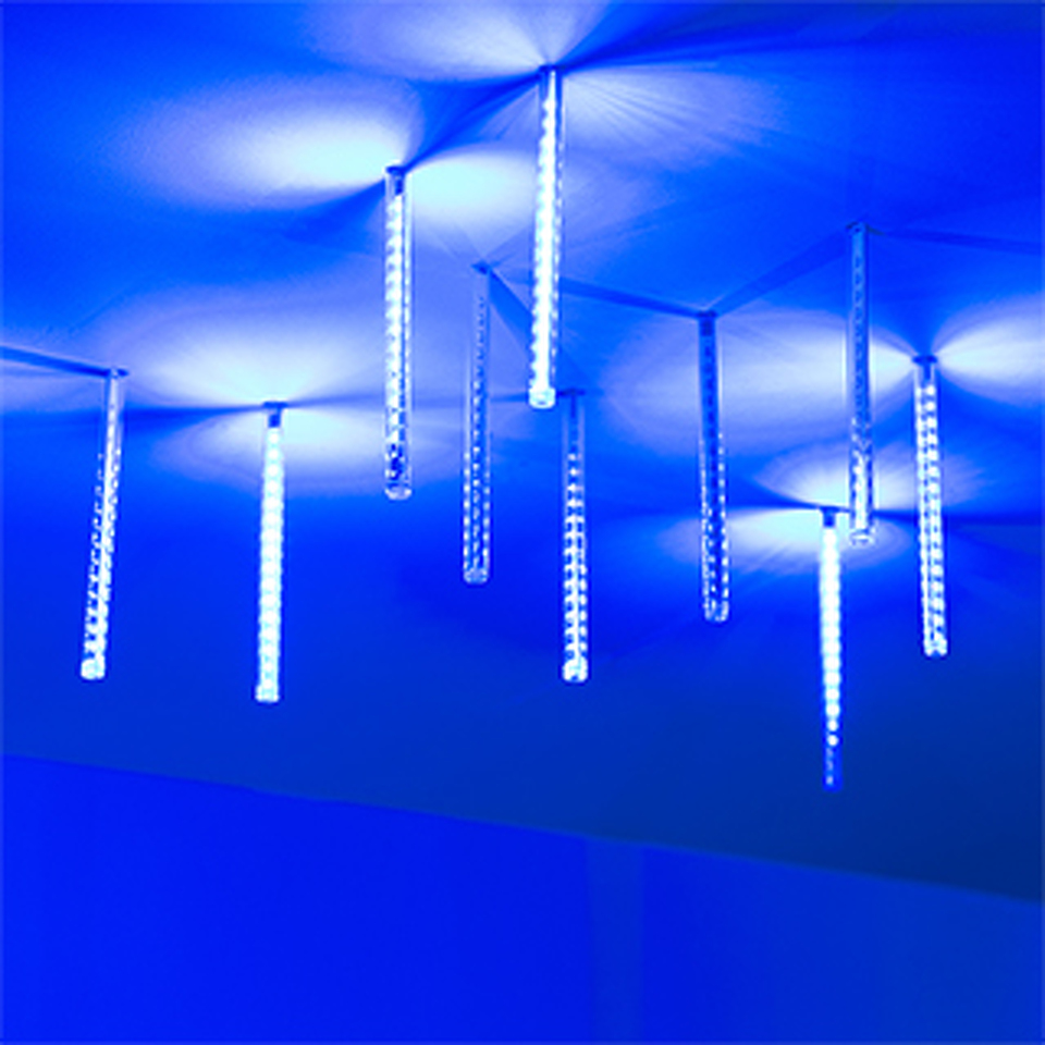 Фото №1  Ardecoled Светодиодная гирлянда ARD-ICEFALL-CLASSIC-D12-200-10PCS-CLEAR-32LED-LIVE BLUE (230V, 10.5W) ( IP65)