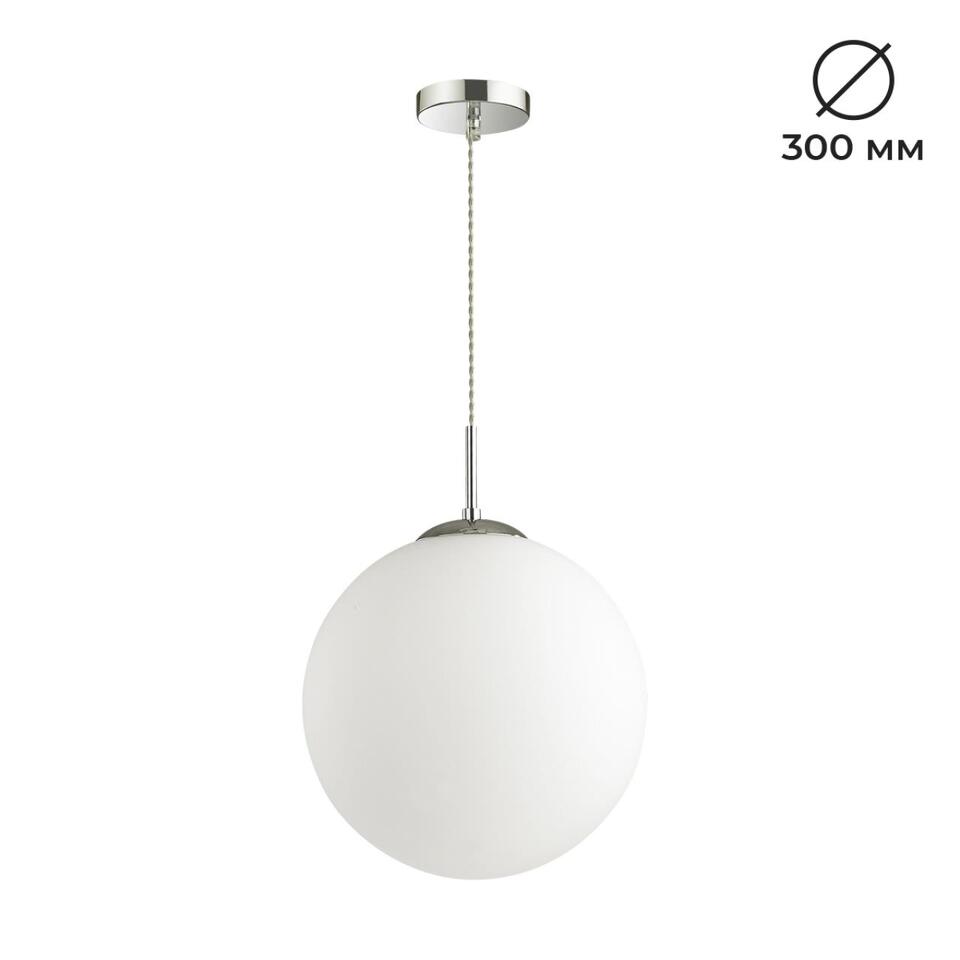 Фото №4  Подвесной светильник LUMION 4543/1A SUSPENTIONI LN26 409 хром, белый Подвес E27 60W L провода 1500мм 220V SUMMER