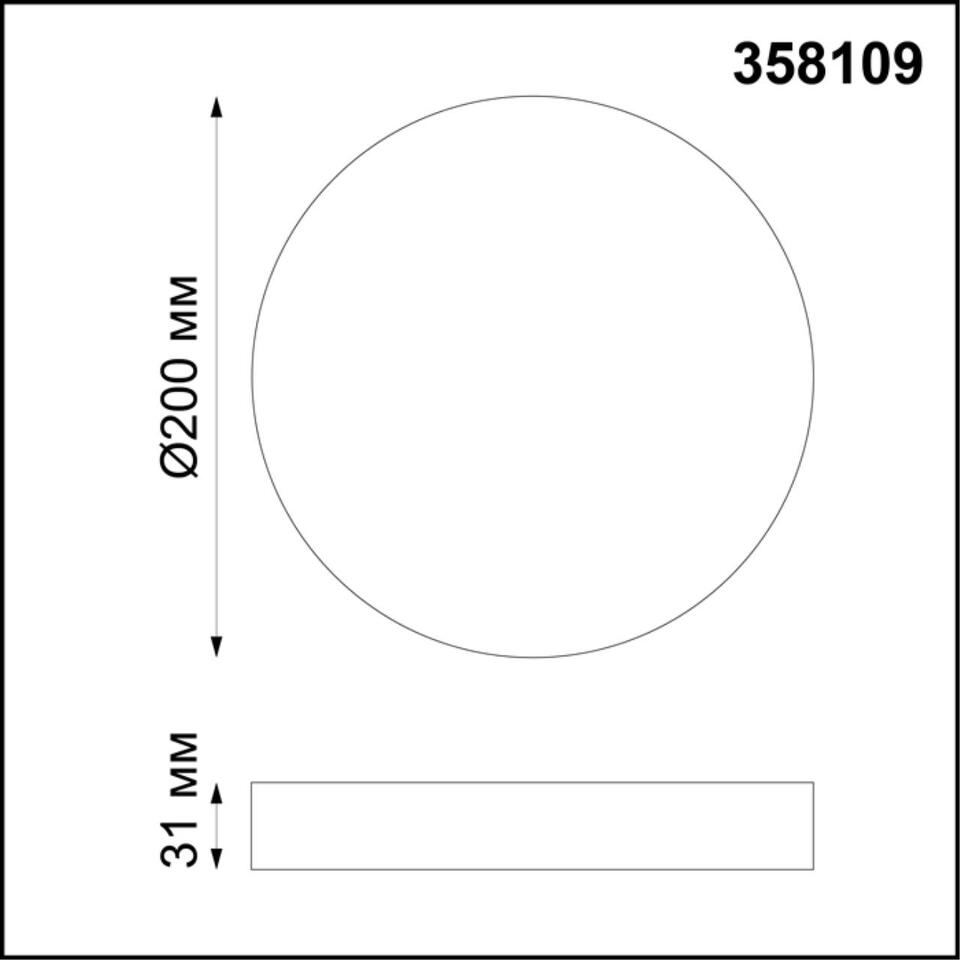 Фото №2  NOVOTECH 358109 OVER NT19 402 белый Накладной светильник IP20 LED 4000K 20W 85-265V ORNATE