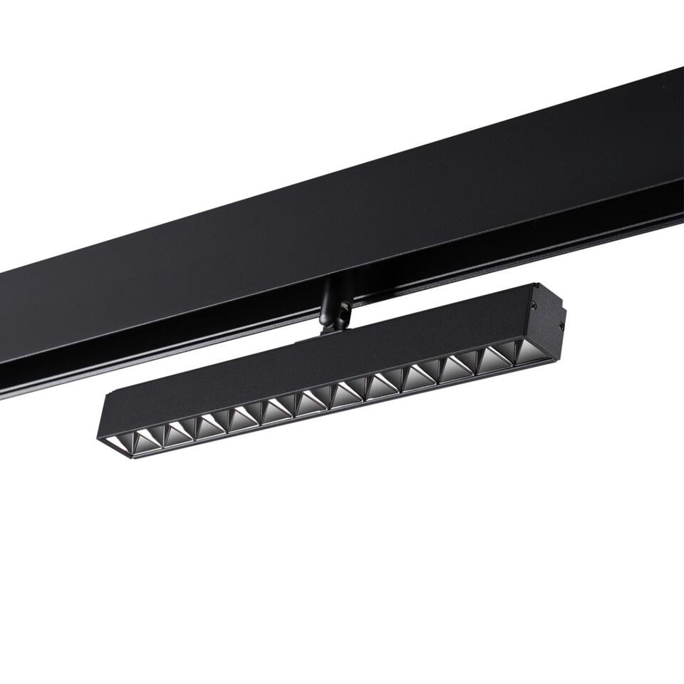 Фото №7  NOVOTECH 358610 SHINO NT21 045 черный Трековый светильник для низковольного шинопровода IP20 LED 4000K 12W 48V FLUM