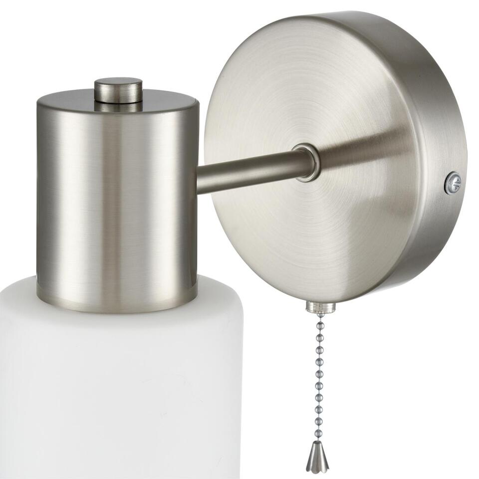 Фото №8  LUMION 8099/1W COMFI LN26 105 никель/белый металл/стекло Бра Е14 1*40W 220V MAVE