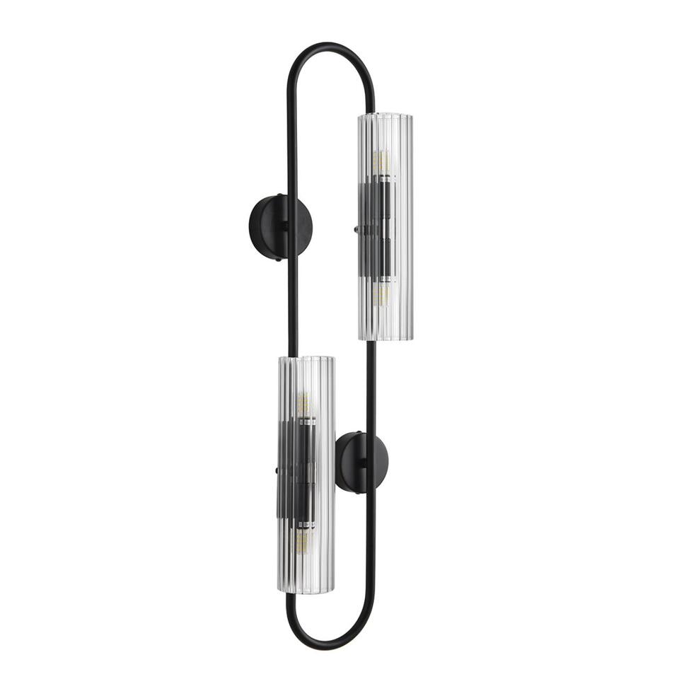Фото №7  LUMION 6561/4W SUSPENTIONI LN26 284 черный/прозрачный, металл/стекло Бра G9 4*20W 220V TORONTO