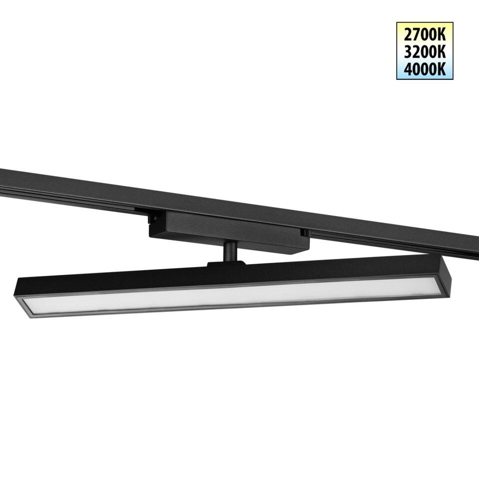Фото №7  NOVOTECH 359773 PORT NT25 242 черный Светильник однофазный двухжильный трековый с переключ. цв. температуры IP20 LED 24W 180-265V 2700К/3200К/4000К STRATUS