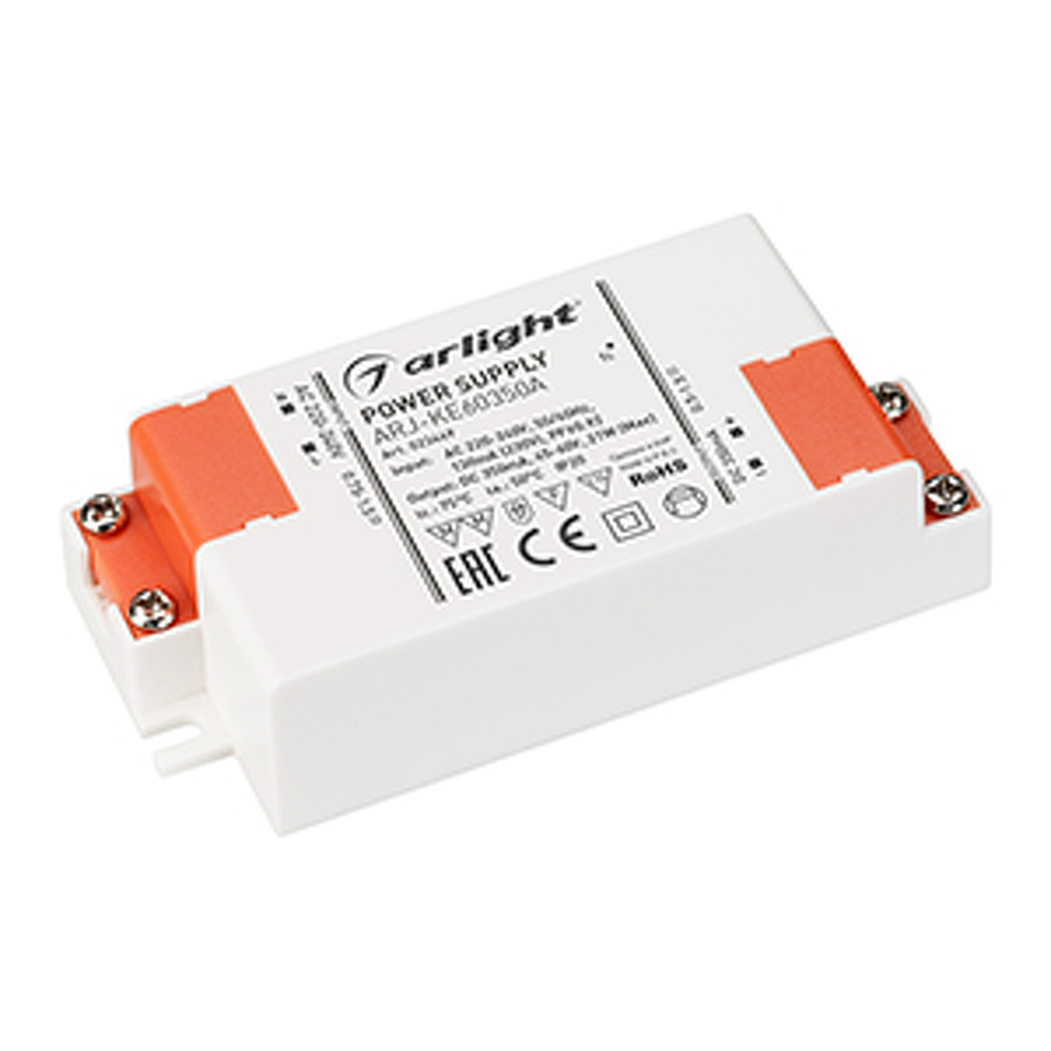 Фото №1  Arlight Блок питания ARJ-KE60350A (21W, 350mA, PFC) ( IP20 Пластик, 5 лет)