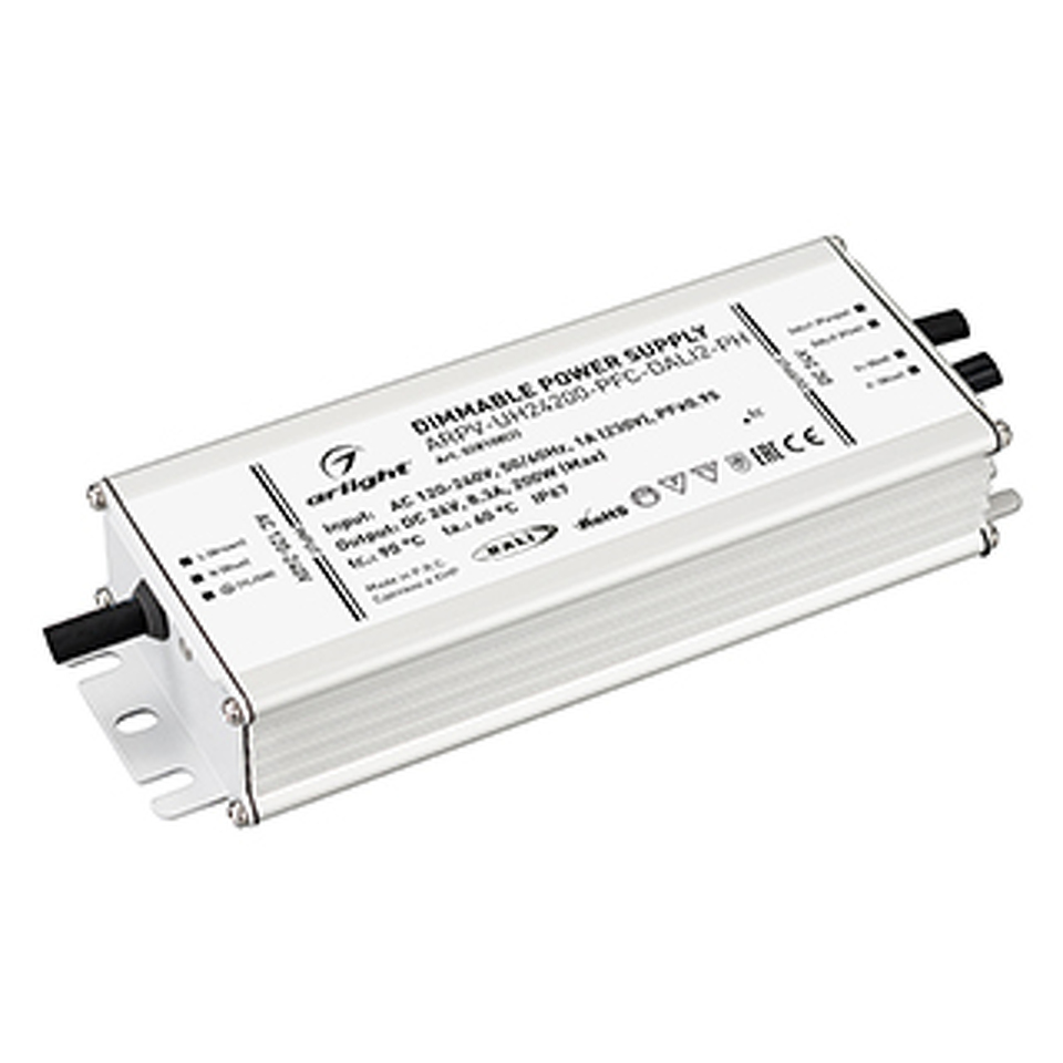 Фото №1  Arlight Блок питания ARPV-UH24200-PFC-DALI2-PH (24V, 8.3A, 200W) ( IP67 Металл, 7 лет)