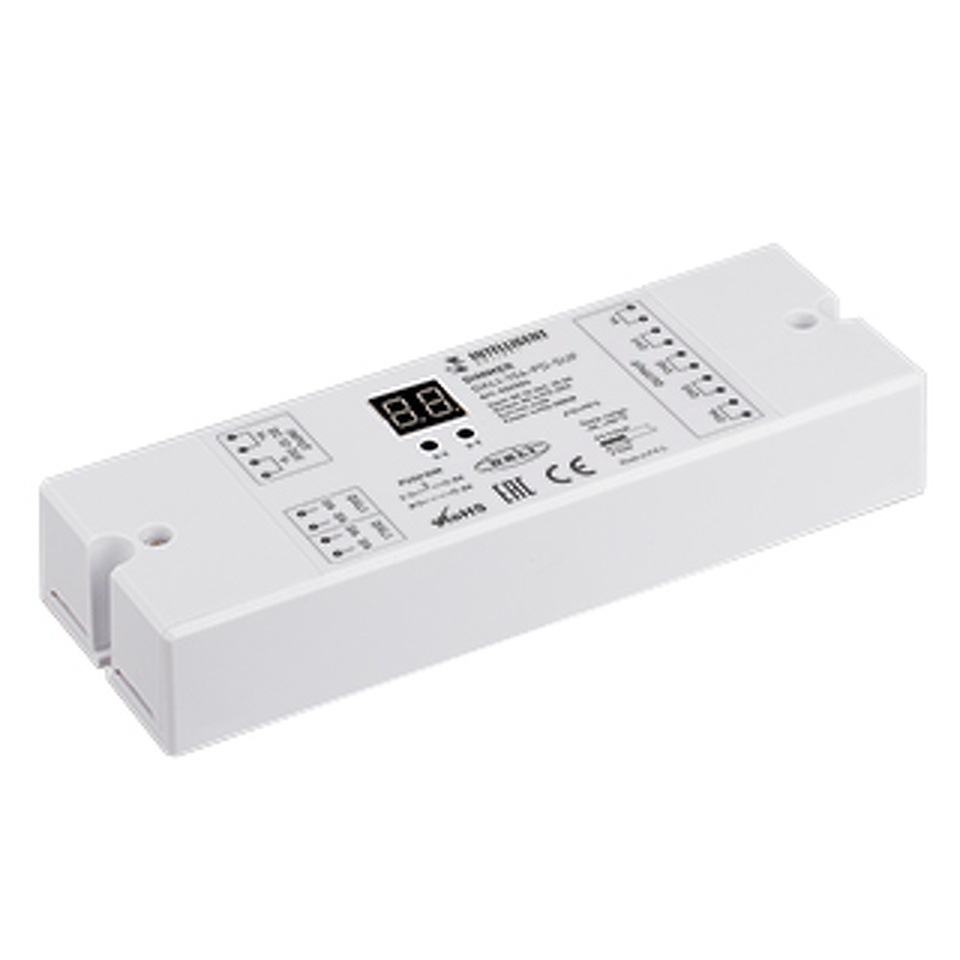 Фото №1  IARL INTELLIGENT ARLIGHT Диммер DALI-104-PD-SUF (12-36V, 4х8А) ( IP20 Пластик, 3 года)