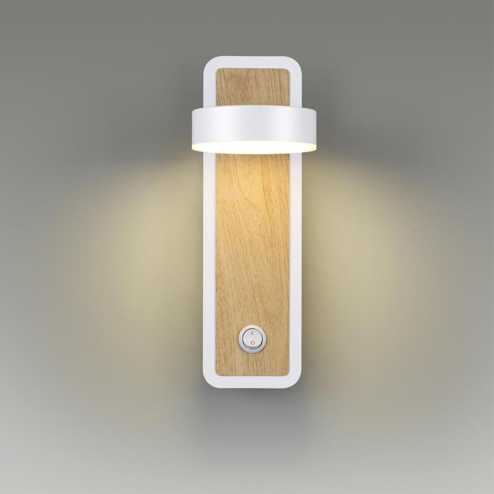 Фото №3  LUMION 5630/5WL LEDIO LN23 000 белый, под дерево Бра LED 5W 3000K 220V LELAND