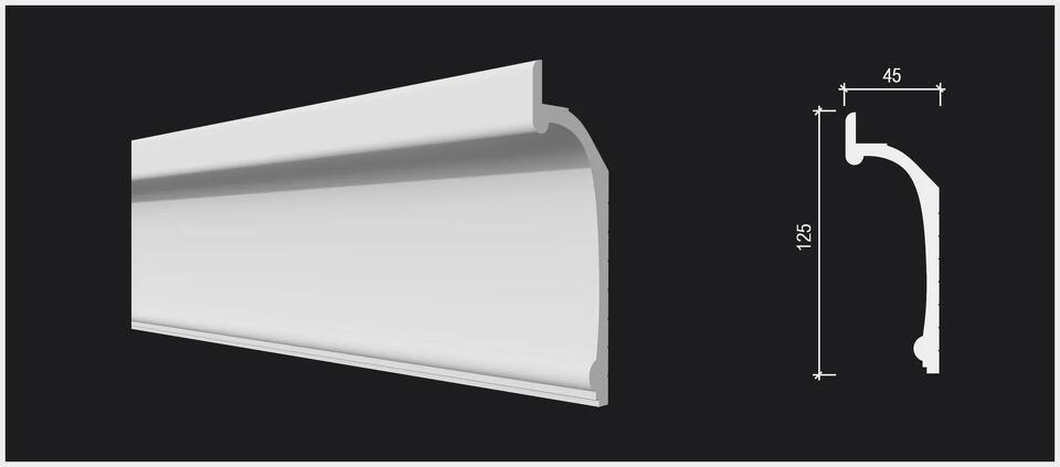 Фото №8  Карниз Decor-dizayn DD518/Карниз (125х45х2000мм)/10, шт
