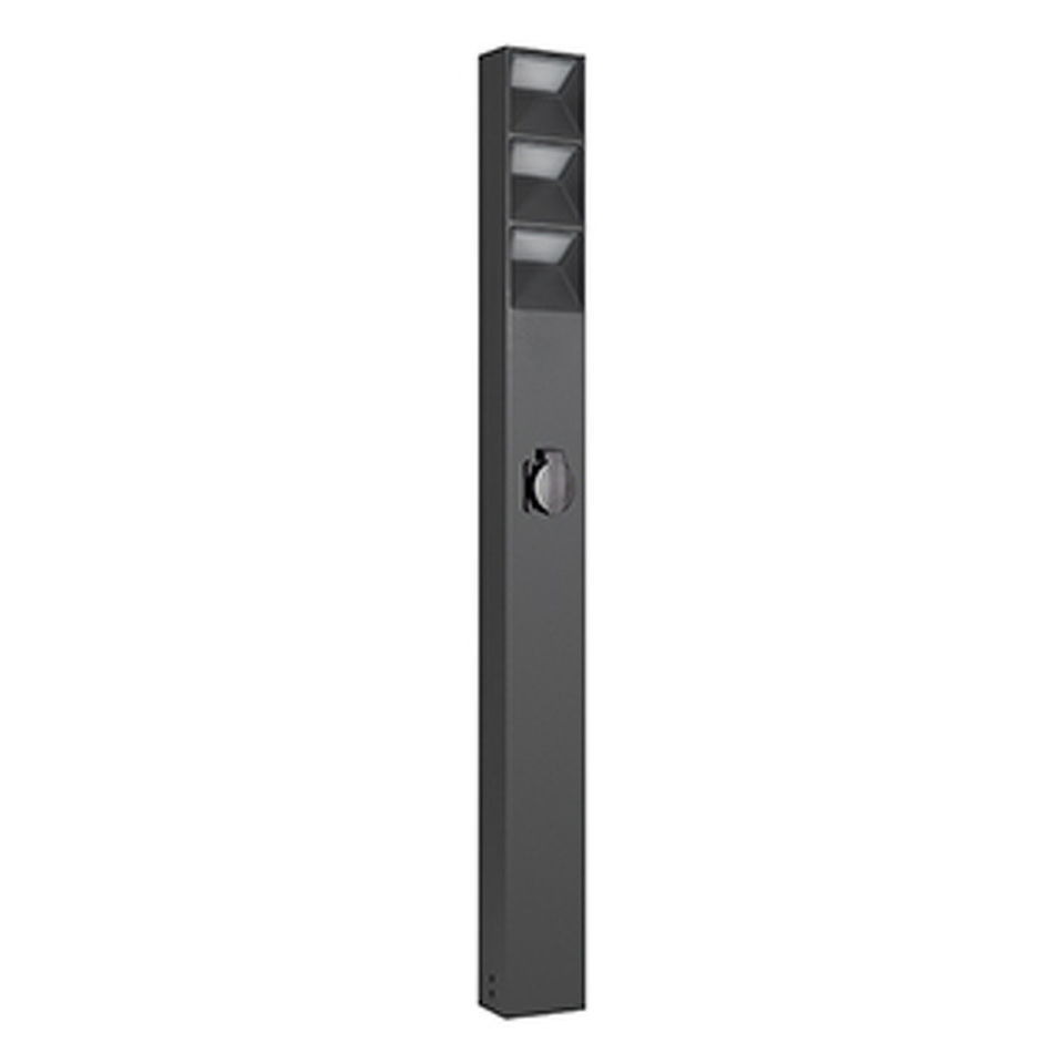 Фото №1  Arlight Светильник LGD-TILLIS-BOLL-SOCKET-H900-12W Warm3000 (GR, 92 deg, 230V) ( IP54 Металл, 3 года)