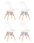 Превью фото №1  Стул Eames Style DSW белый x4 (разборный каркас)
