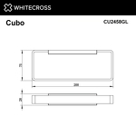 Превью фото №2  Полотенцедержатель WHITECROSS Cubo CU2458GL (золото)