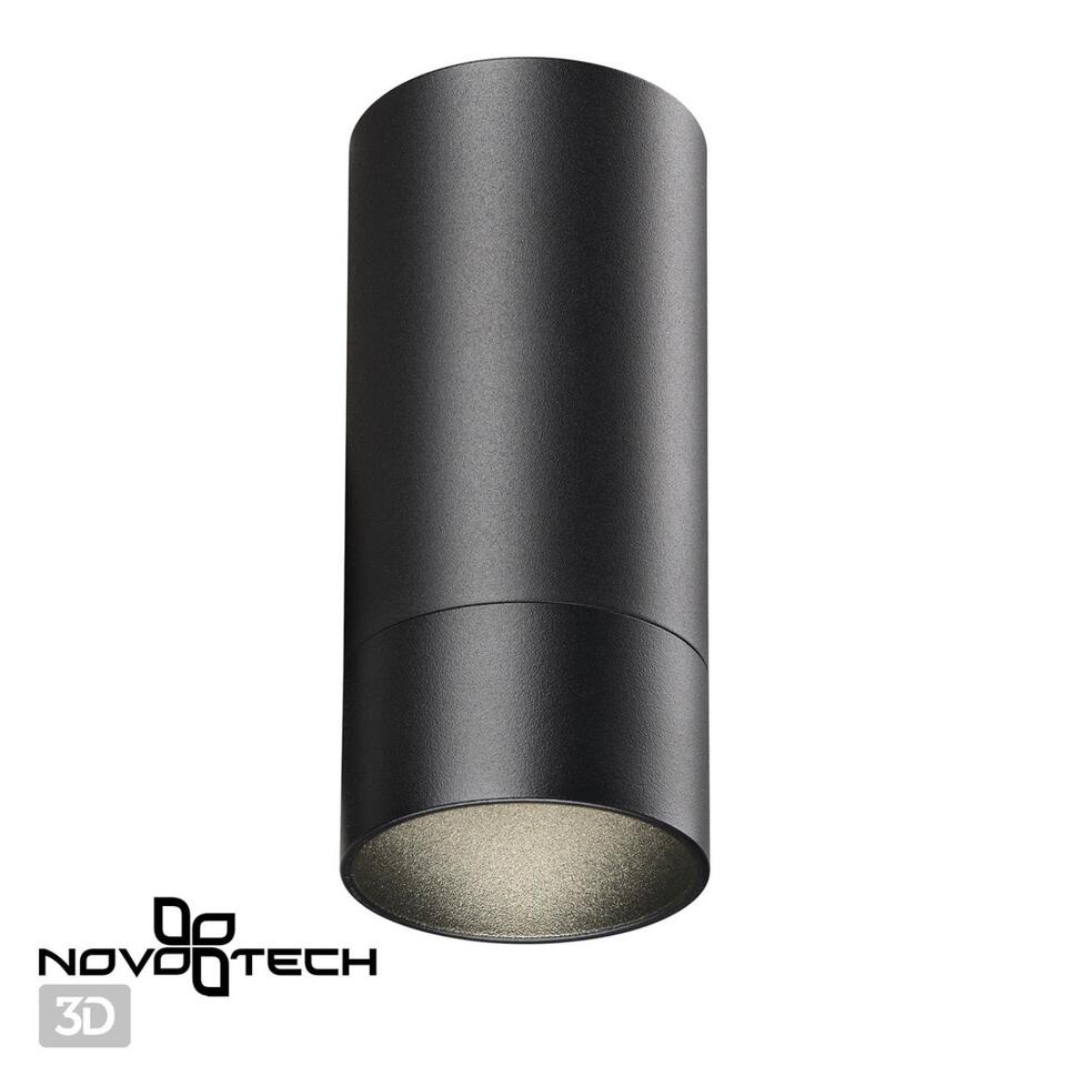 Фото №2  NOVOTECH 370865 OVER NT22 416 черный Светильник накладной IP20 GU10 9W 220V SLIM
