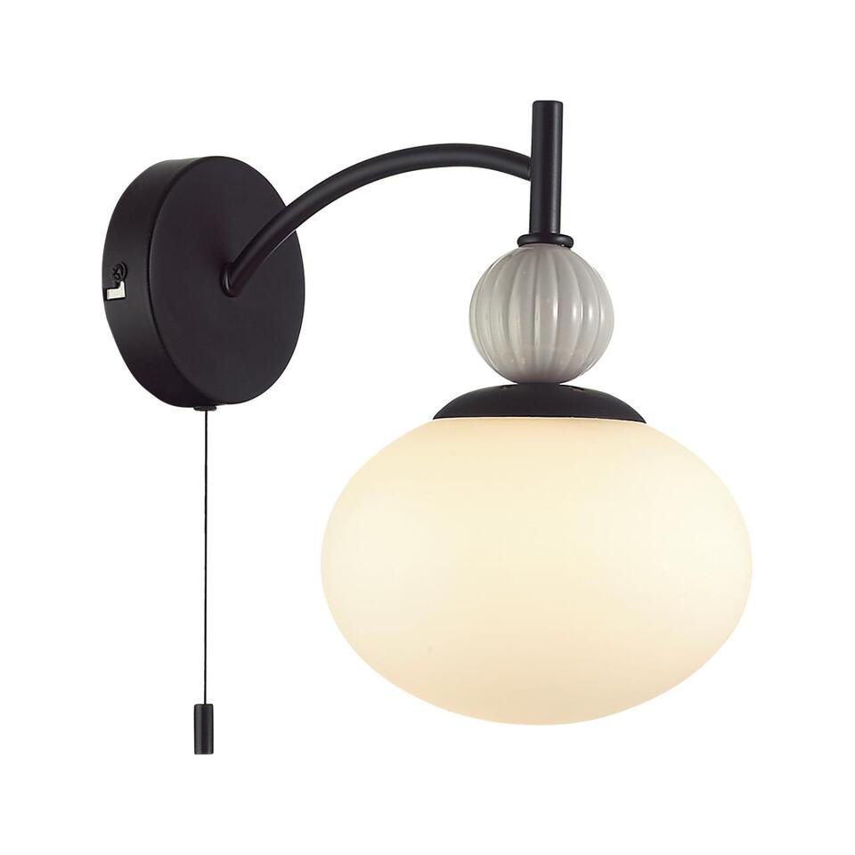 Фото №7  LUMION 8273/1W NEOCLASSI LN26 041 черный/серый/белый, металл/керамика/стекло Бра Е14 1*40W 220V GLORIYA