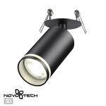 Превью фото №1  NOVOTECH 370881 SPOT NT22 507 черный Cветильник встраиваемый IP20 GU10 9W 220V ULAR
