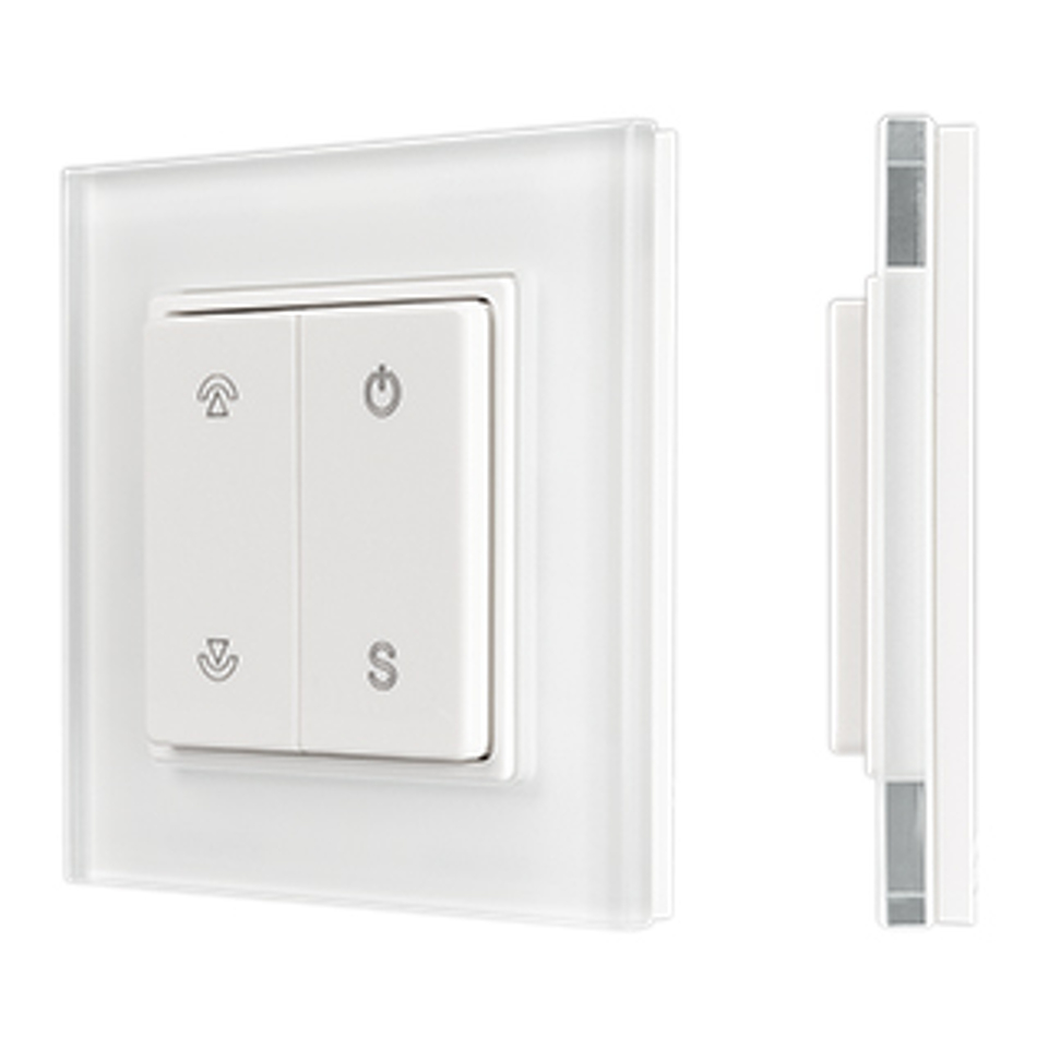 Фото №1  Arlight Панель SMART-P47-DIM-G-SUF (3V, 1 зона, Knob, 2.4G) ( Стекло)