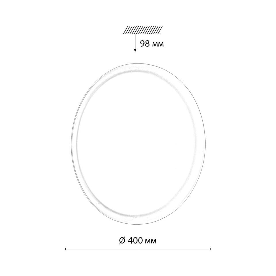 Фото №11  SONEX 7776/DLN PALE SN 110 Светильник пластик/белый LED 48Вт 3000/4000/6000К D400 IP43 CCT JOLLY