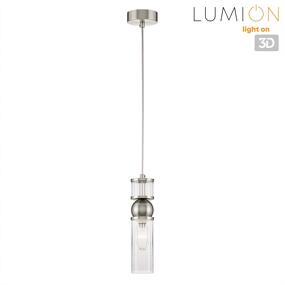 Фото LUMION 8277/1A MODERNI LN26 163 сатин никель/прозрачный, металл/стекло Подвес Е14 1*40W 220V DENVER