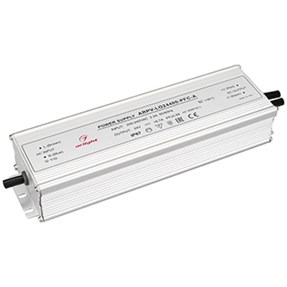 Фото №1  Arlight Блок питания ARPV-LG24400-PFC-A (24V, 16.7A, 400W) ( IP67 Металл, 5 лет)