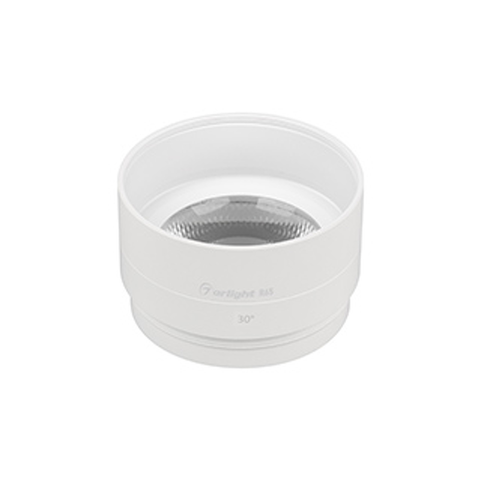 Фото №1  Arlight Насадка с фиксированным углом LGD-ARTIFACT-LENS-R65 (WH, 30 deg) ( Металл)