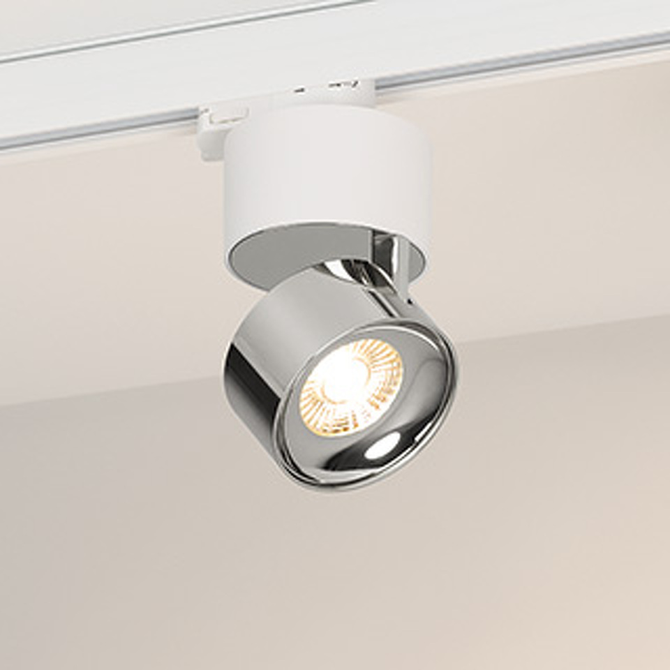 Фото №1  Arlight Светильник SP-PLURIO-TRACK-4TR-R77-9W Day4000 (WH-CHR, 36 deg, 230V) ( IP20 Металл, 3 года)