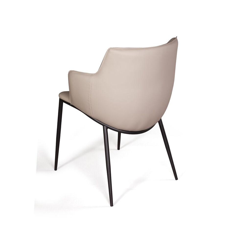 Фото №14  Top concept Стул с подлокотниками София, иск.кожа soft-touch, серый