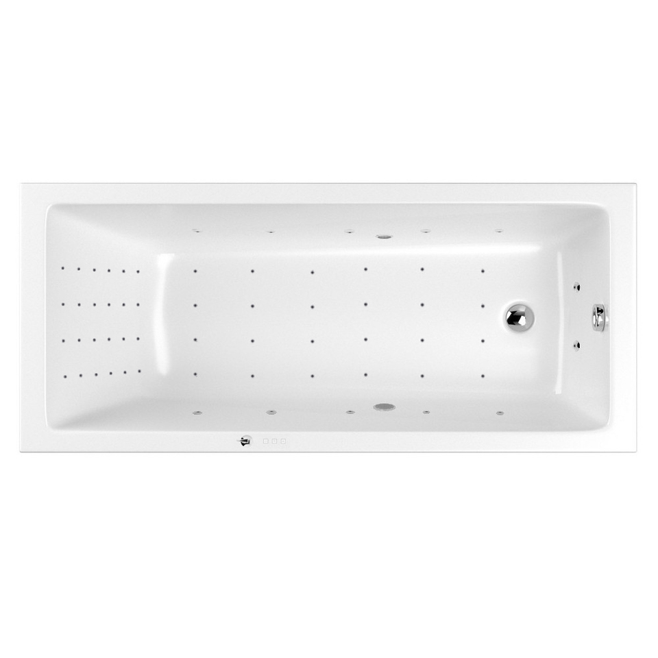 Фото №10  Ванна WHITECROSS Wave Slim 180x80 "NANO" (хром)