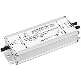 Фото Arlight Блок питания ARPV-UH24150-PFC-0-10V (24V, 6.3A, 150W) ( IP67 Металл, 7 лет)