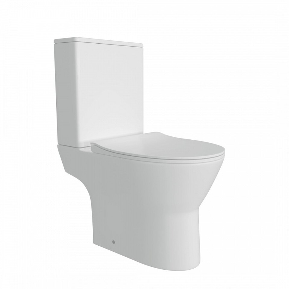 Фото №15  Унитаз Teymi Унитаз напольный Ritta безободковый, сиденье Дюропласт микролифт T40803