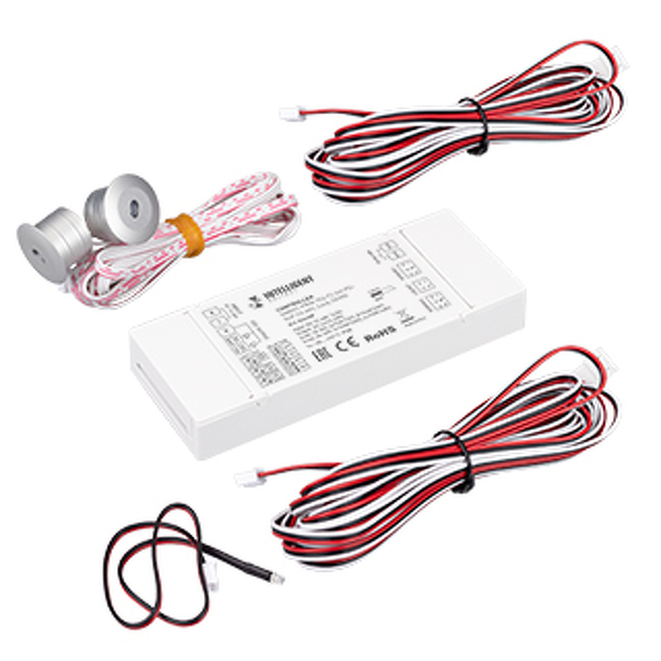 Фото №1  IARL INTELLIGENT ARLIGHT Контроллер лестничный SMART-PWM-102-72-SH-PD-SUF (12-48V, 2x6A, SENS) ( IP20 Пластик, 5 лет)