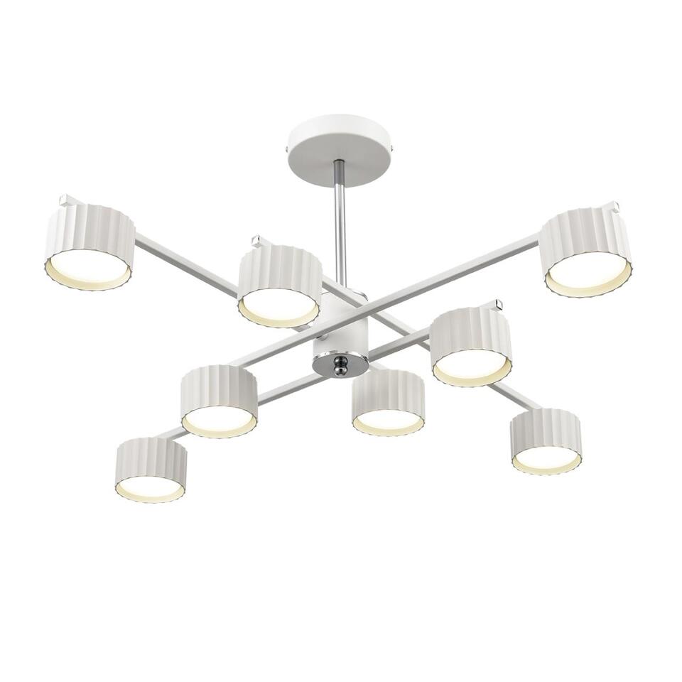 Фото №12  Люстра LUMION 8241/8C COMFI LN26 244 белый/хром, металл Люстра потолочная LED GX53 8*7W 220V KARINA