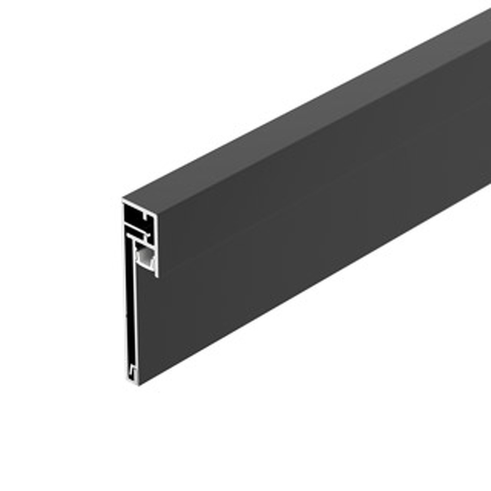 Фото №1  Arlight Профиль PLINTUS-H54B-2000 BLACK ( Алюминий)