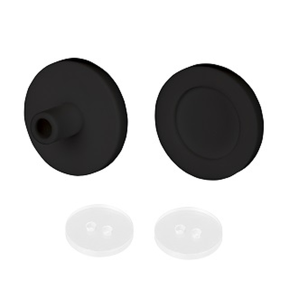 Фото №1  Arlight Заглушка ARL-MOONLIGHT-ROUND-25-CAP-TOP-SET-BLACK ( Силикон)