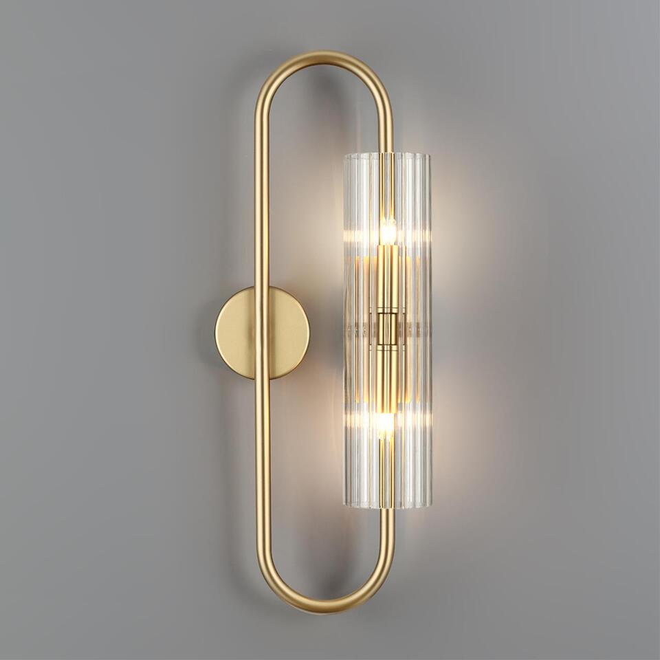 Фото №6  LUMION 6560/2W SUSPENTIONI LN26 281 золотой/прозрачный/металл/стекло Бра G9 2*20W 220V TORONTO