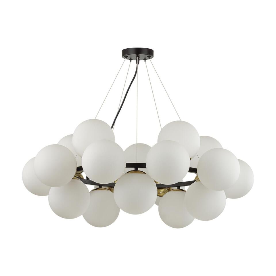 Фото №4  Люстра LUMION 6508/20 MODERNI LN26 170 чёрный, белый, бронза Люстра E14 20*40W 220V MELONA