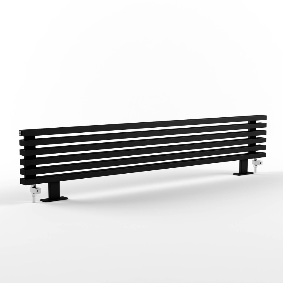 Фото №3  Радиатор Warmmet Luxe 60HN ширина 1000 мм секций 8 цвет белый тип подключения: нижнее левое