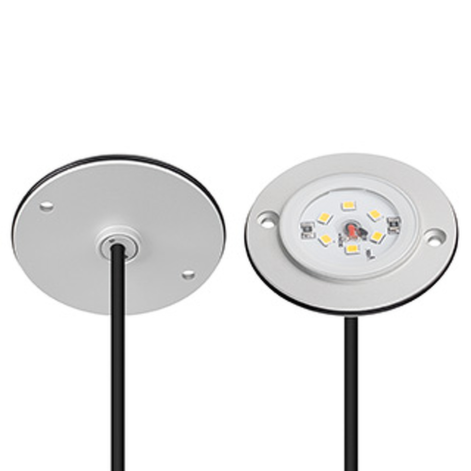 Фото №1  Arlight Светильник ART-DECK-LAMP-R56-3W Warm2700 (SL, 120 deg, 24V) ( IP67 Металл, 3 года)